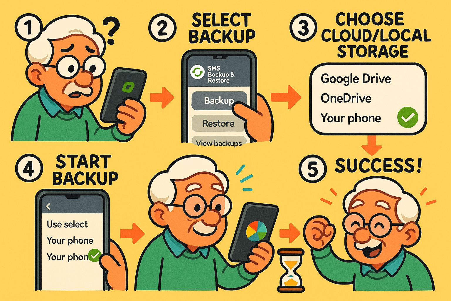 Backing up your sentimental texts is simple with SMS Backup & Restore — just follow these clear steps to keep your memories safe.