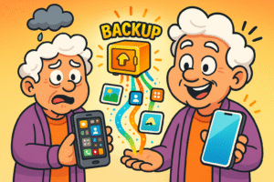 Think of backing up your phone like putting your precious information in a safety deposit box — safe and ready to restore anytime you need it.