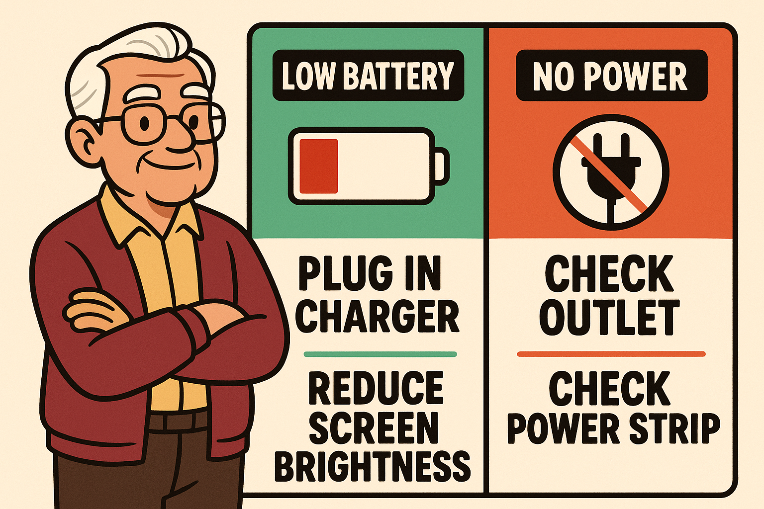 Navigate power problems confidently: a step-by-step guide to diagnose and fix low battery and power issues with ease.