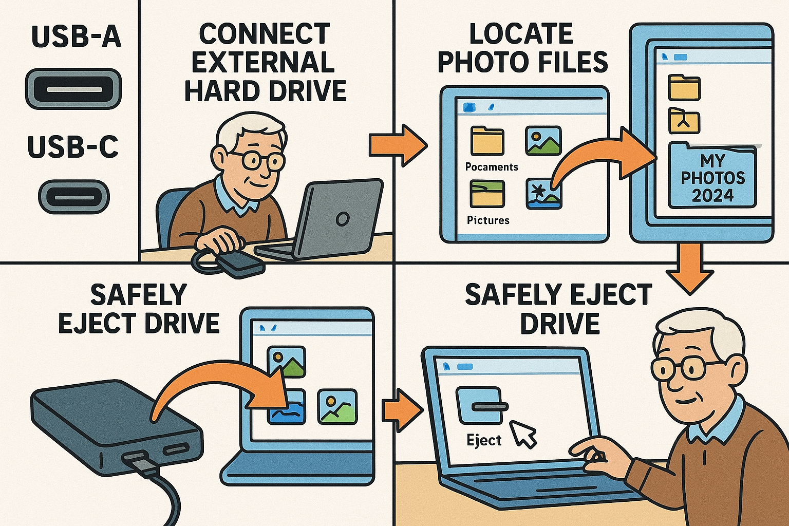 Follow these simple steps to back up your large photo collection to an external hard drive without relying on the internet.