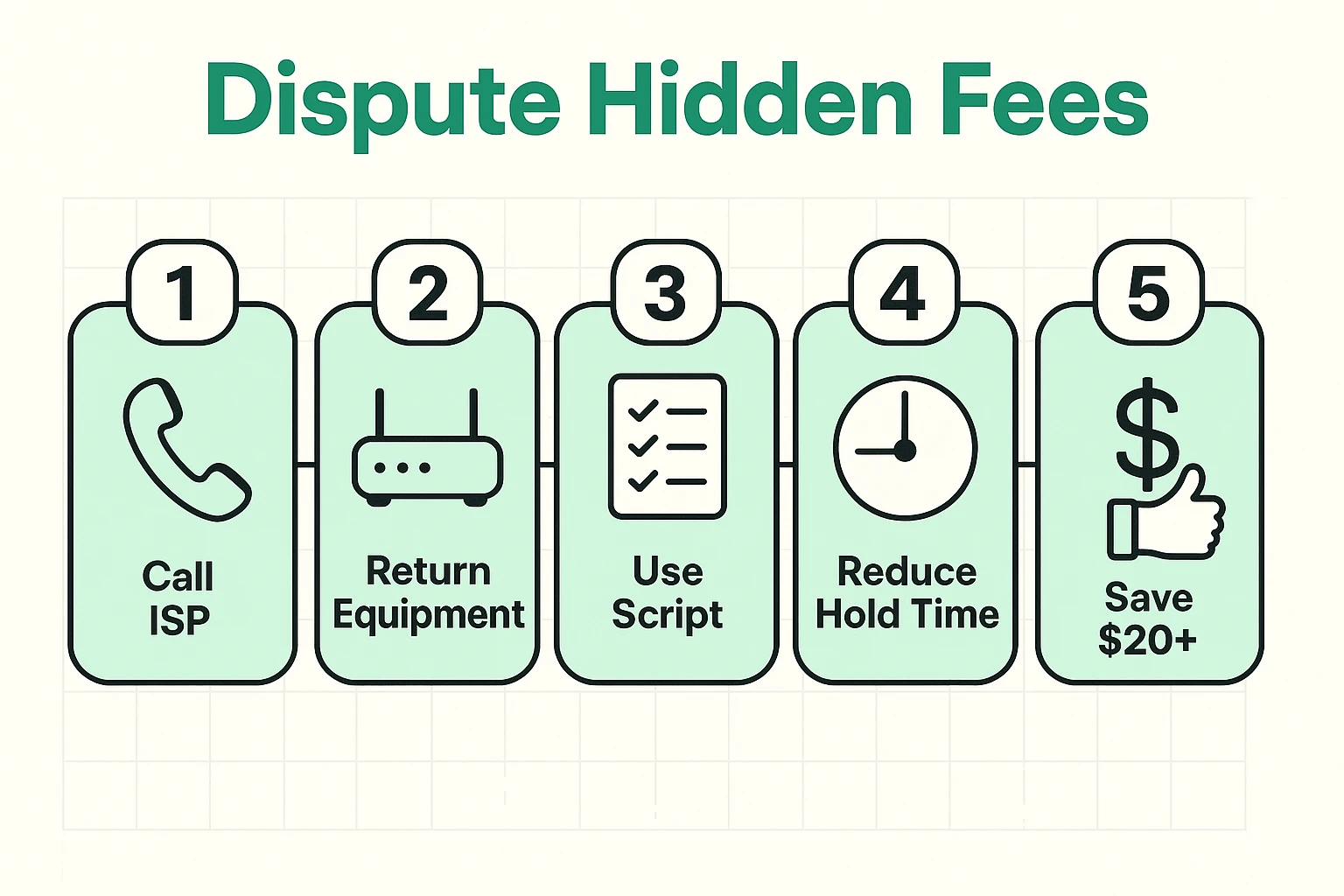 A clear, simple flowchart empowers seniors with practical steps to dispute charges and avoid costly equipment fees, promoting financial savings.
