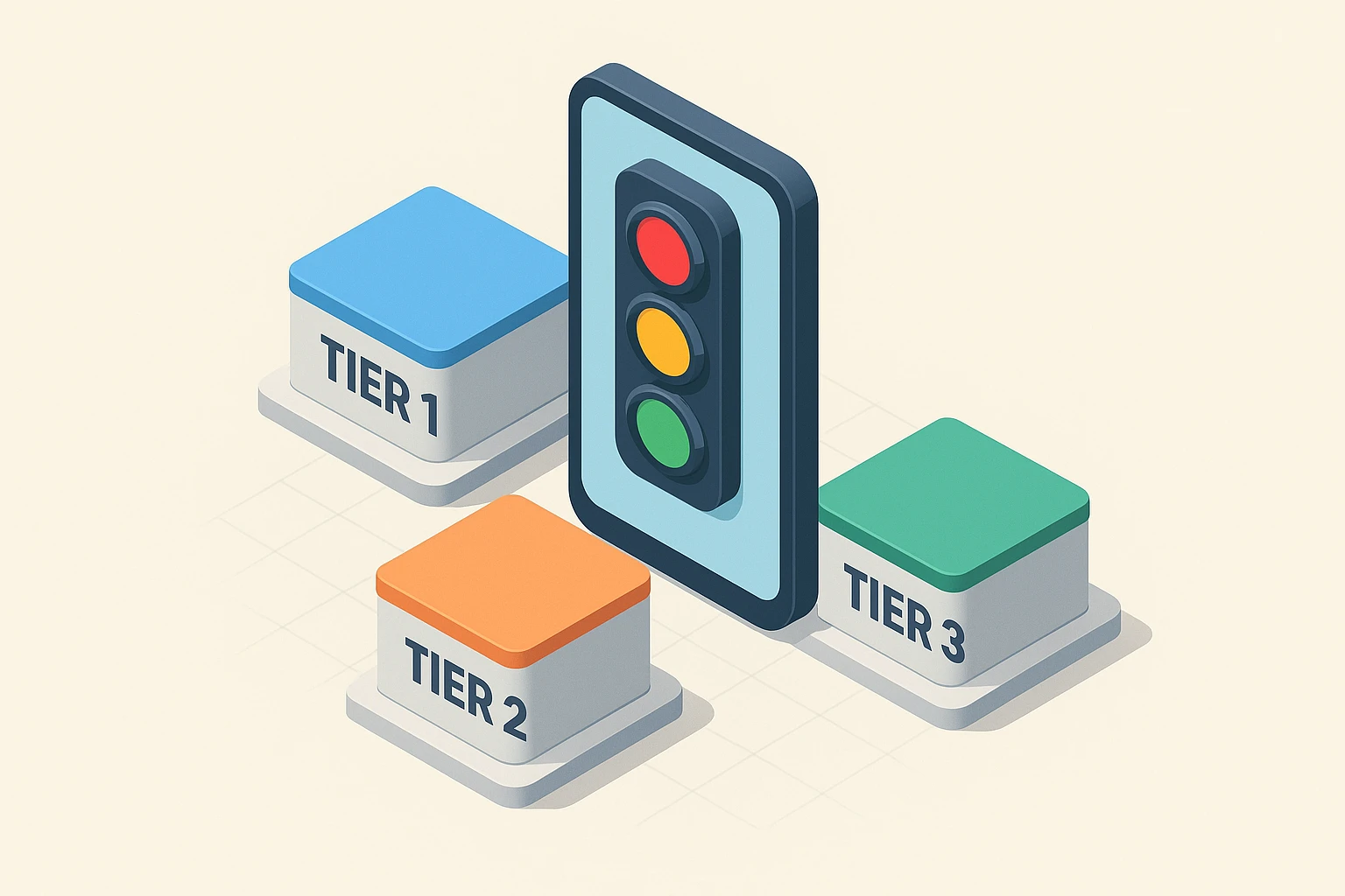 Traffic Light system for seniors to triage alerts by importance.