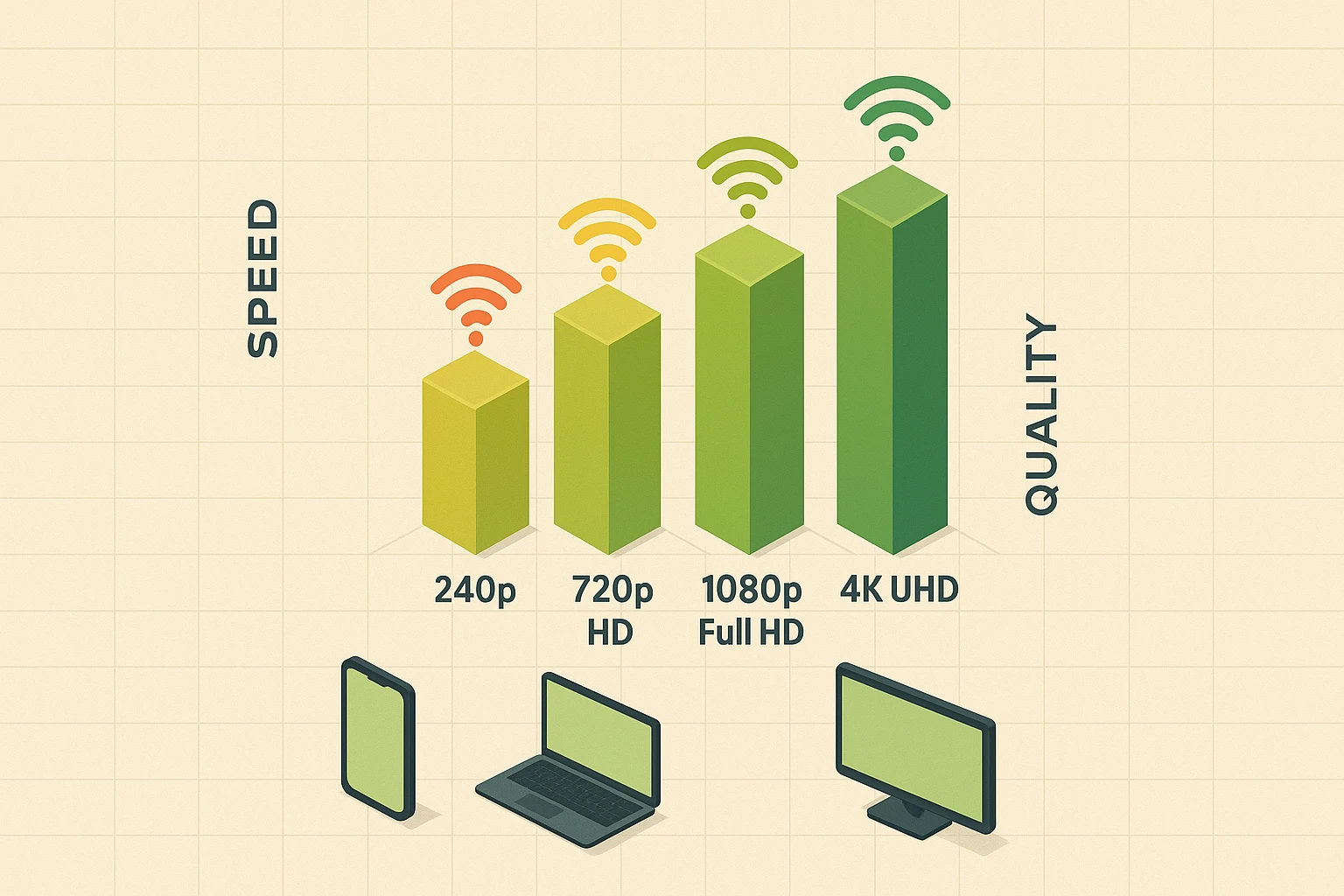 Internet speed and hardware impact on streaming quality