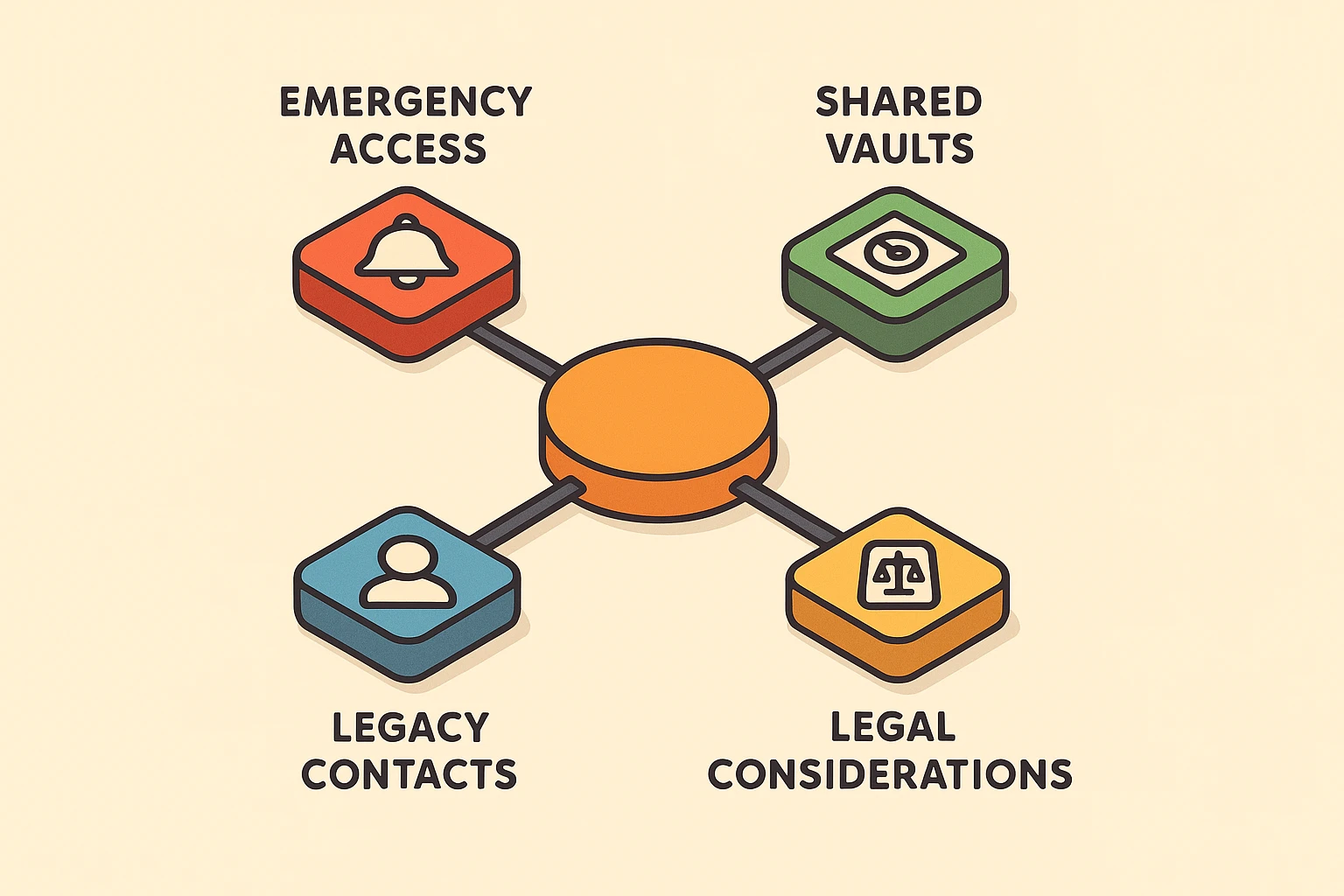A framework map clarifying advanced digital delegation options with legal safeguards.