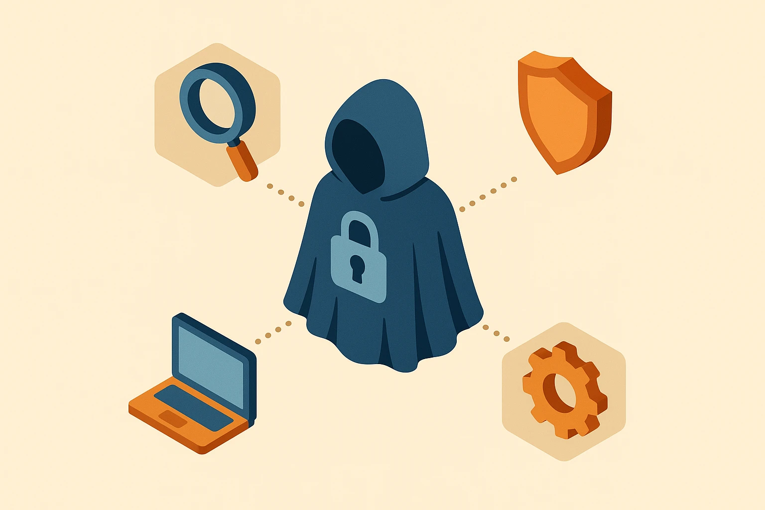 This visual explains the 'Digital Cloak' concept empowering seniors to understand VPN benefits including legacy device support and privacy.