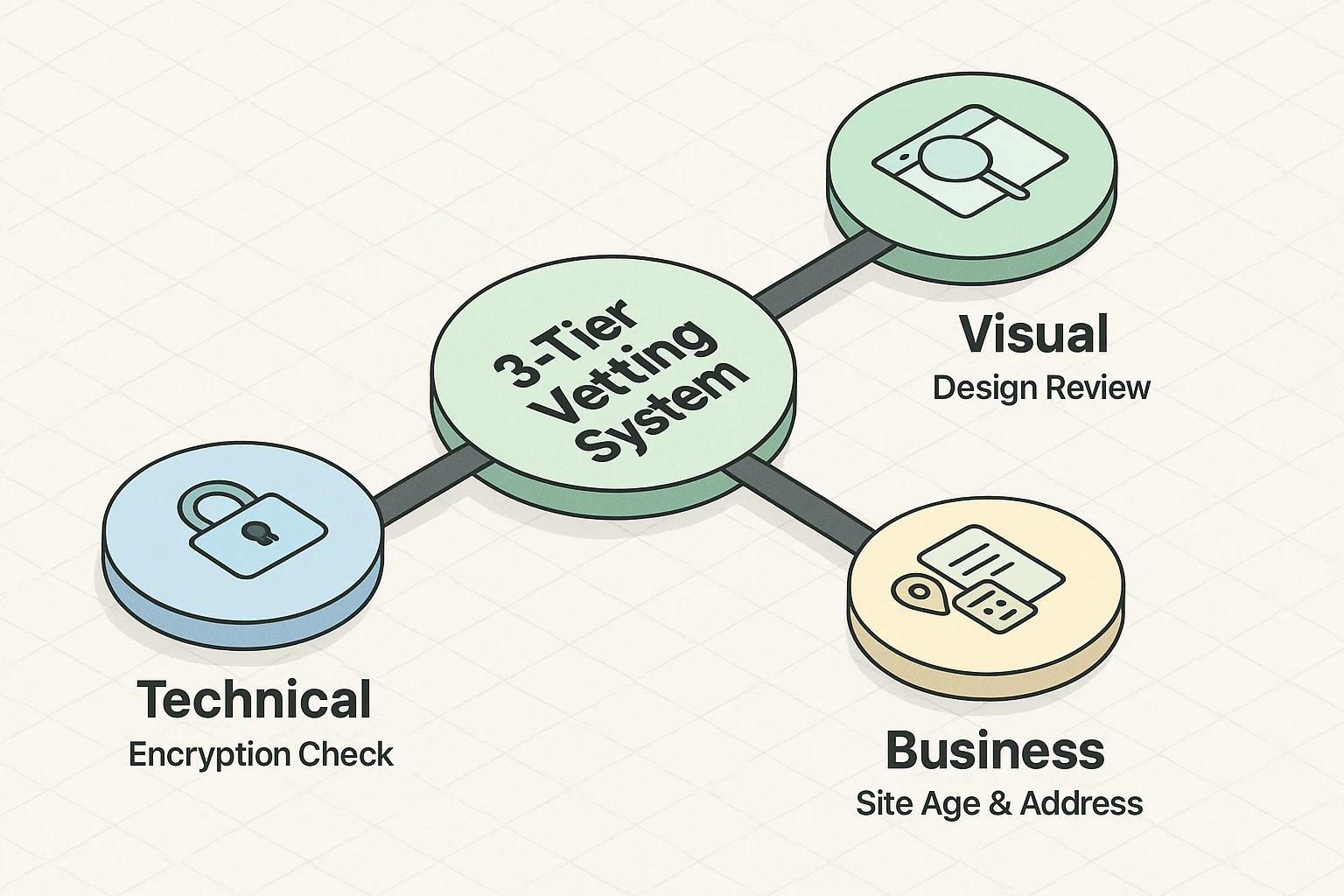 Presents a clear, structured vetting framework helping seniors systematically assess online store safety across multiple dimensions.