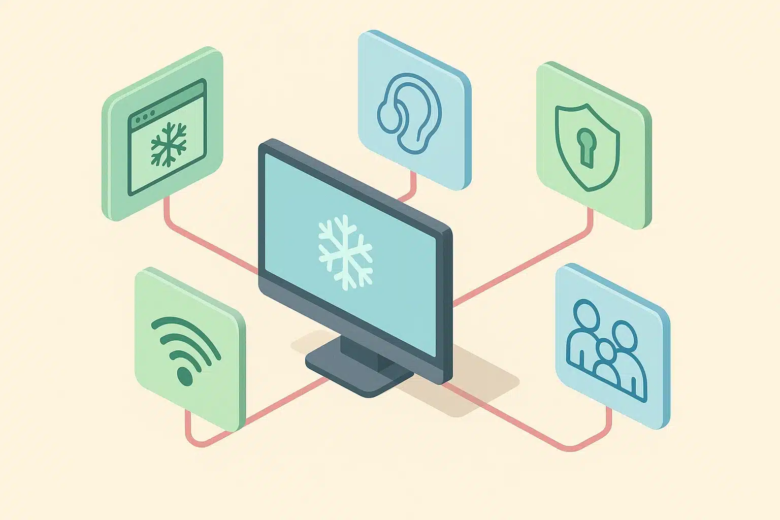 This visual maps tech and privacy challenges in seniors tele therapy
